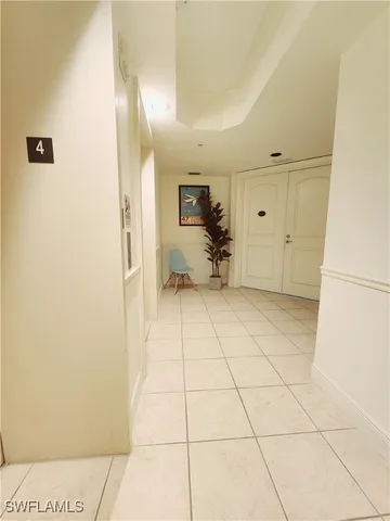 a view of an empty room