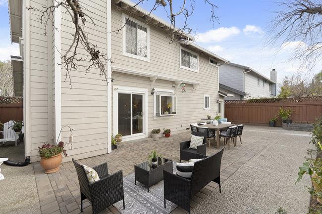 122 Jaybee Place San Jose, CA 95123 - Photo 37 of 40 a view of a patio with couches table and chairs and potted plants