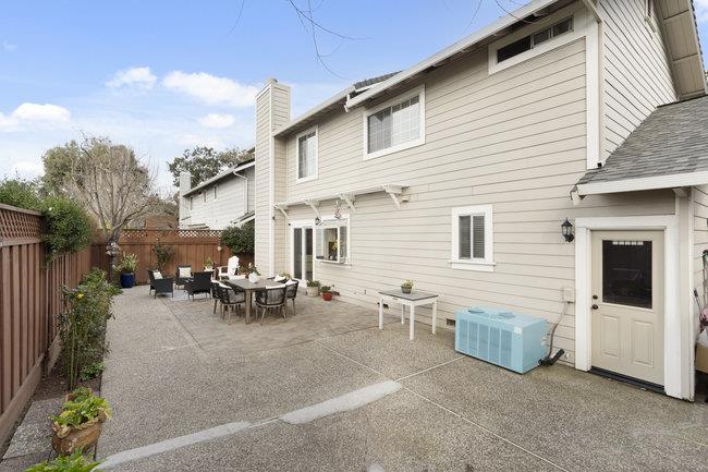 122 Jaybee Place San Jose, CA 95123 - Photo 38 of 40 a view of a patio with table and chairs and potted plants