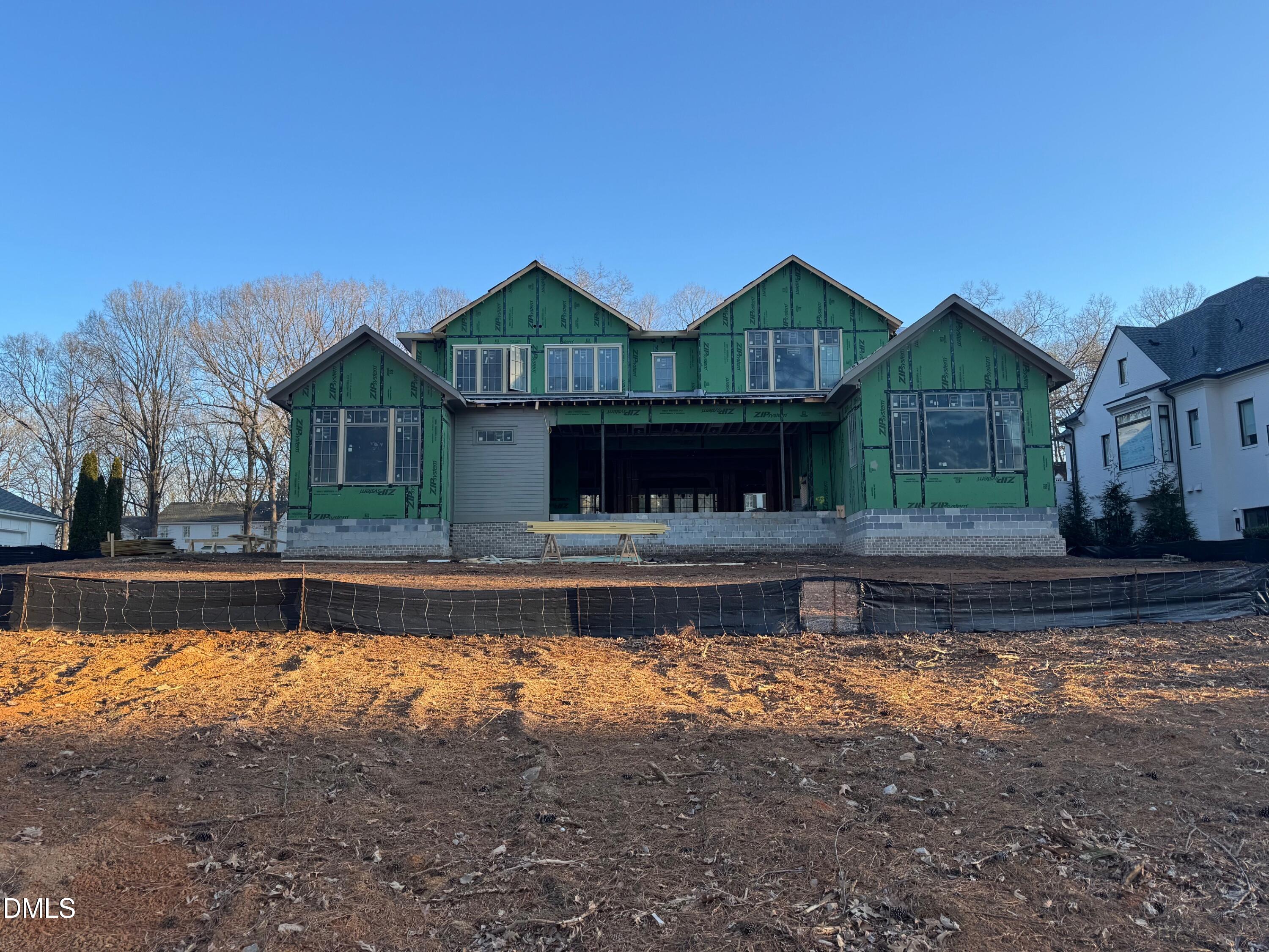 7117 North Ridge Drive Raleigh, NC 27615 - Photo 12 of 23 Exterior Elevation From Golf Course