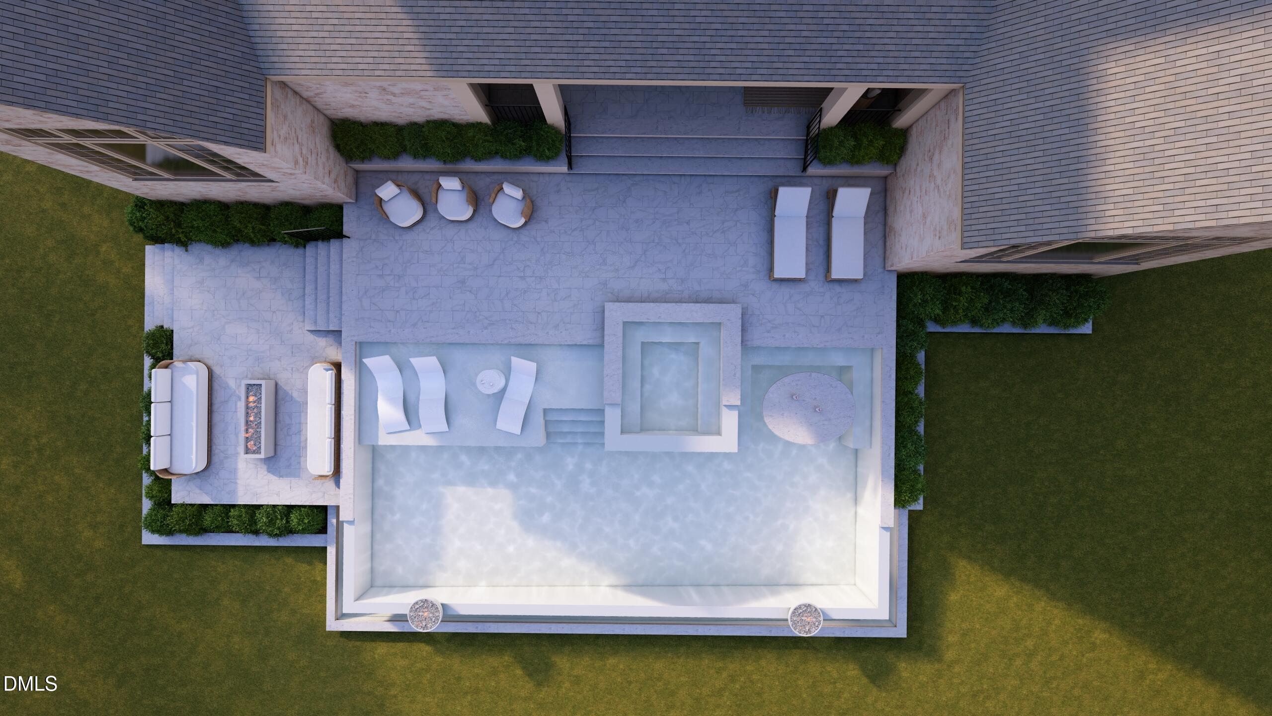 7117 North Ridge Drive Raleigh, NC 27615 - Photo 2 of 23 Pool Rendering