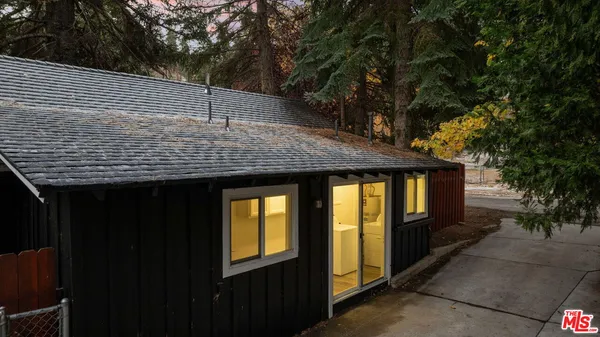 a backyard of a house