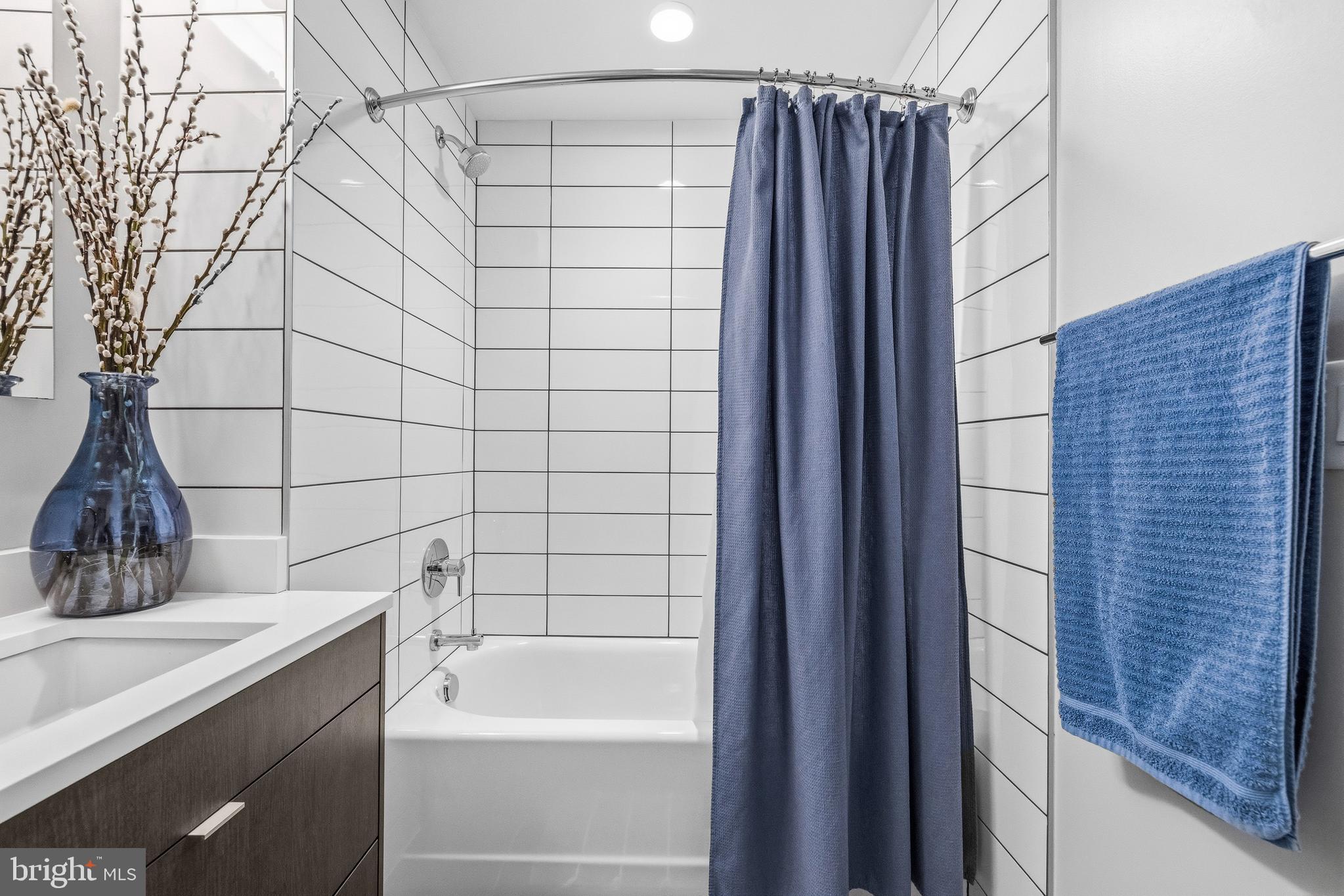 1300 4th Street Southeast, Unit 303 Washington, DC 20003 - Photo 18 of 42 a bathroom with a shower and a sink