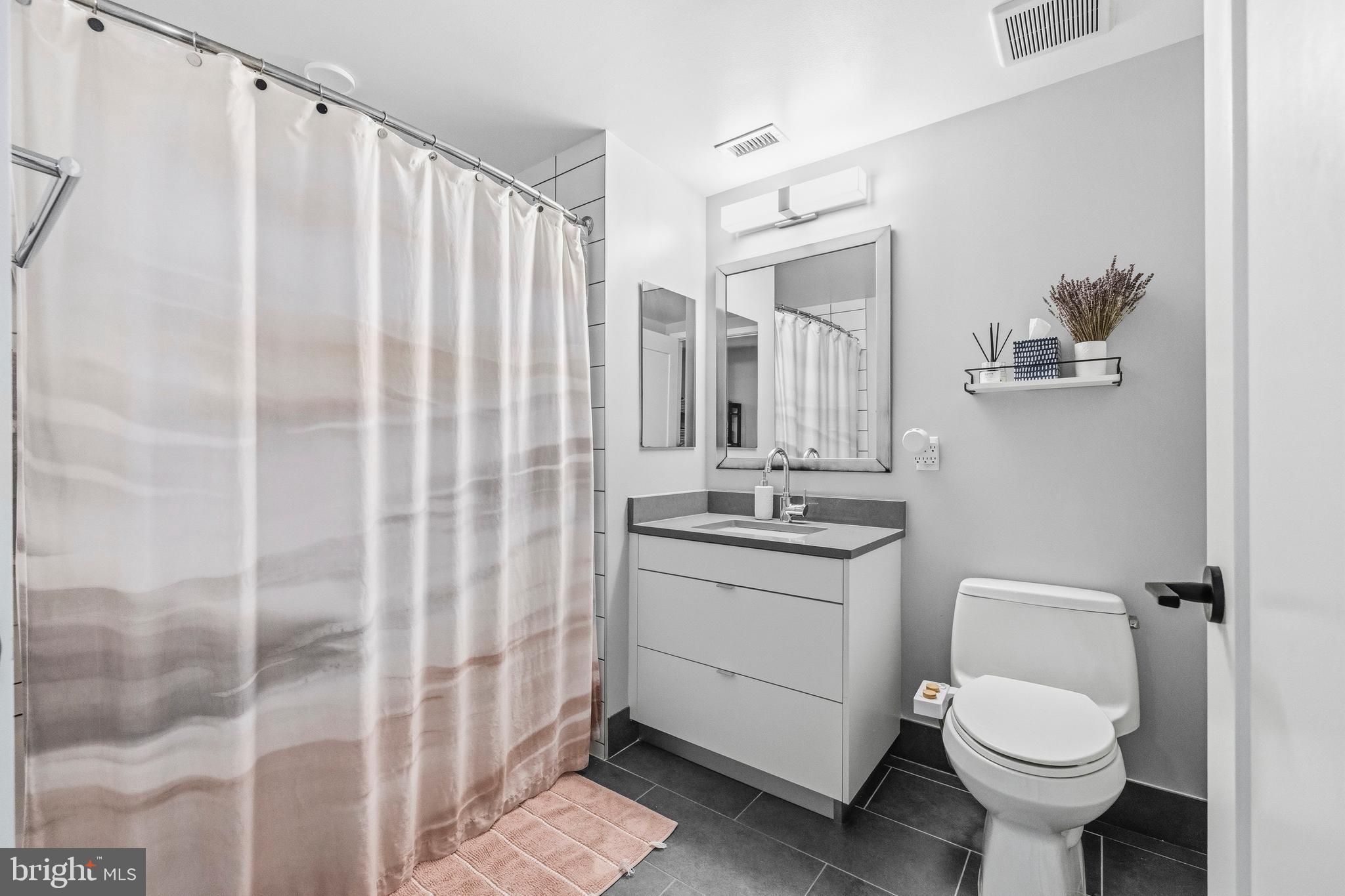 1300 4th Street Southeast, Unit 303 Washington, DC 20003 - Photo 24 of 42 a bathroom with a sink toilet and shower