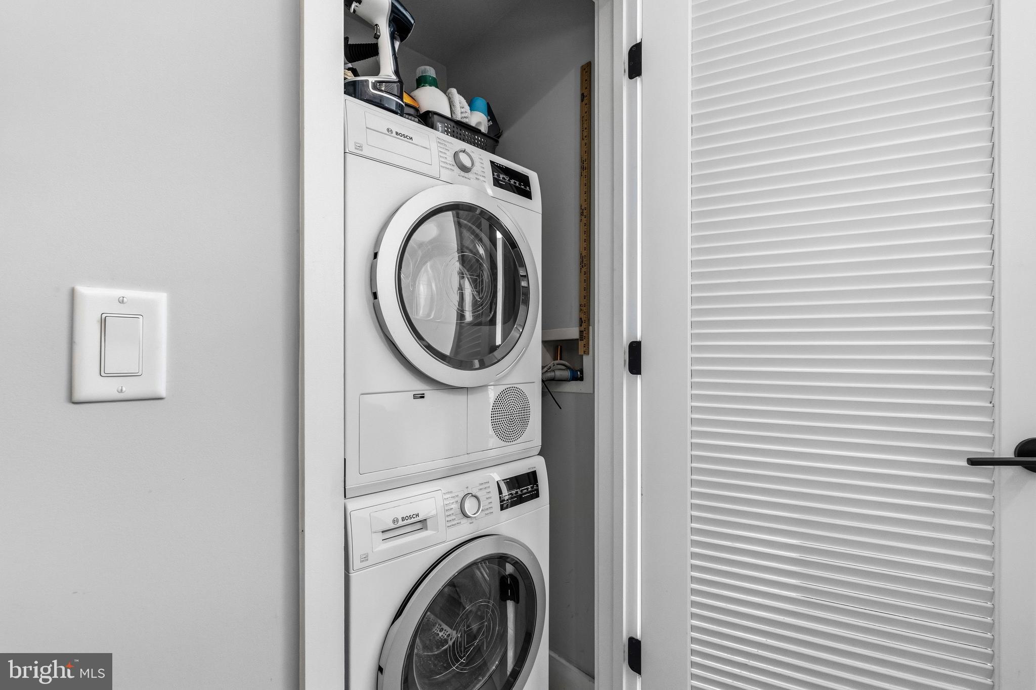 1300 4th Street Southeast, Unit 303 Washington, DC 20003 - Photo 27 of 42 a utility room with dryer and washer