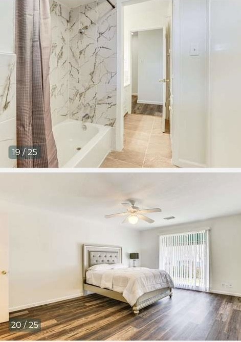 4723 Merwin Street Houston, TX 77027 - Photo 28 of 29 a bedroom with a bed and a window