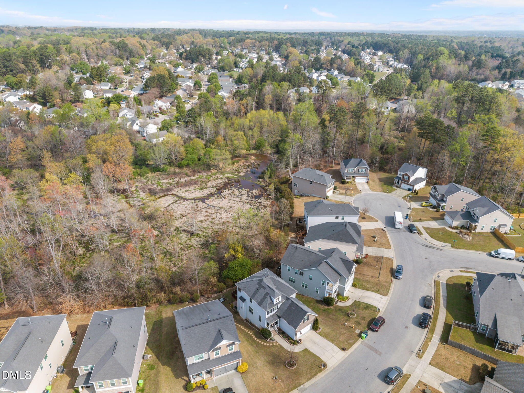 5049 Jelynn Street Raleigh, NC 27616 - Photo 31 of 33 an aerial view of a house with a yard
