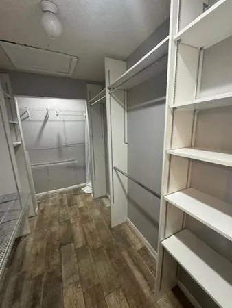 a view of walk in closet