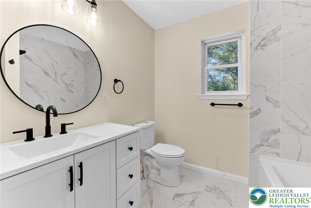 45 Coach Road Stroudsburg, PA 18360 - Photo 36 of 44 a bathroom with a sink toilet and a mirror