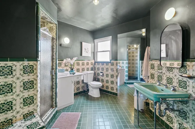 a view of balcony with couch and wooden floor