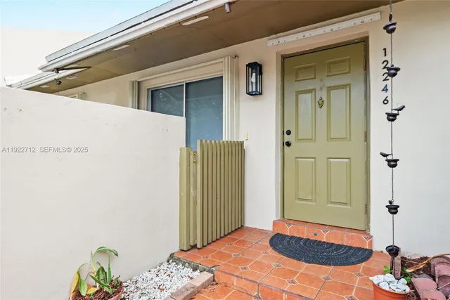 a backyard of a house