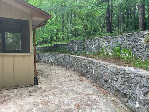 a view of outdoor space with staircase