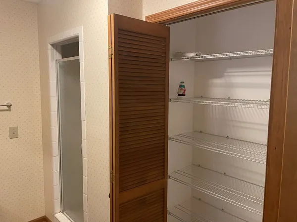 a view of walk in closet