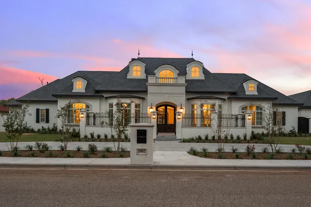 a front view of a house