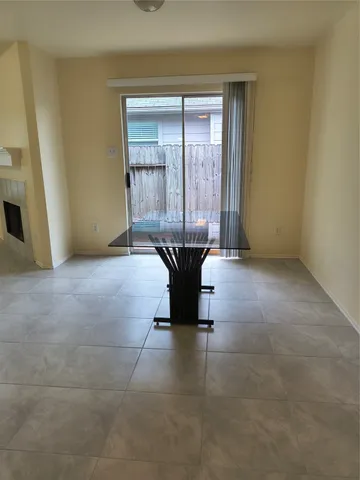 a room with a table and chair