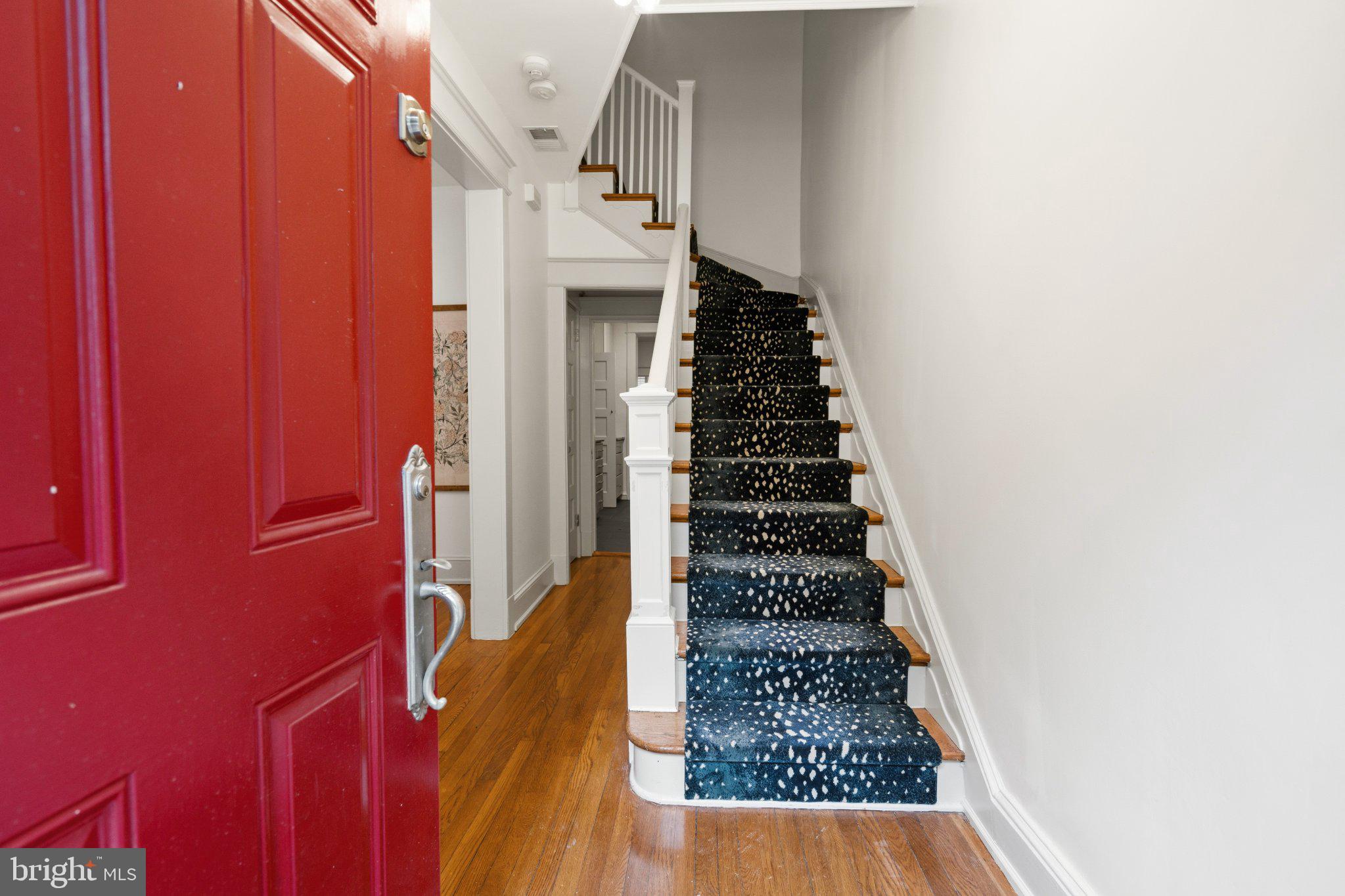 2934 Porter Street Northwest Washington, DC 20008 - Photo 2 of 33 Inviting entryway with stylish stairs.