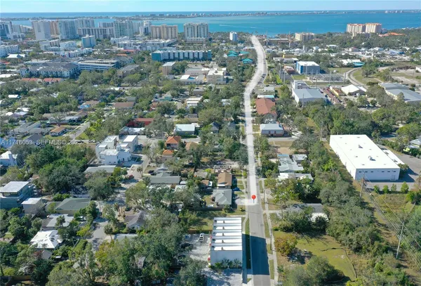 an aerial view of multiple house