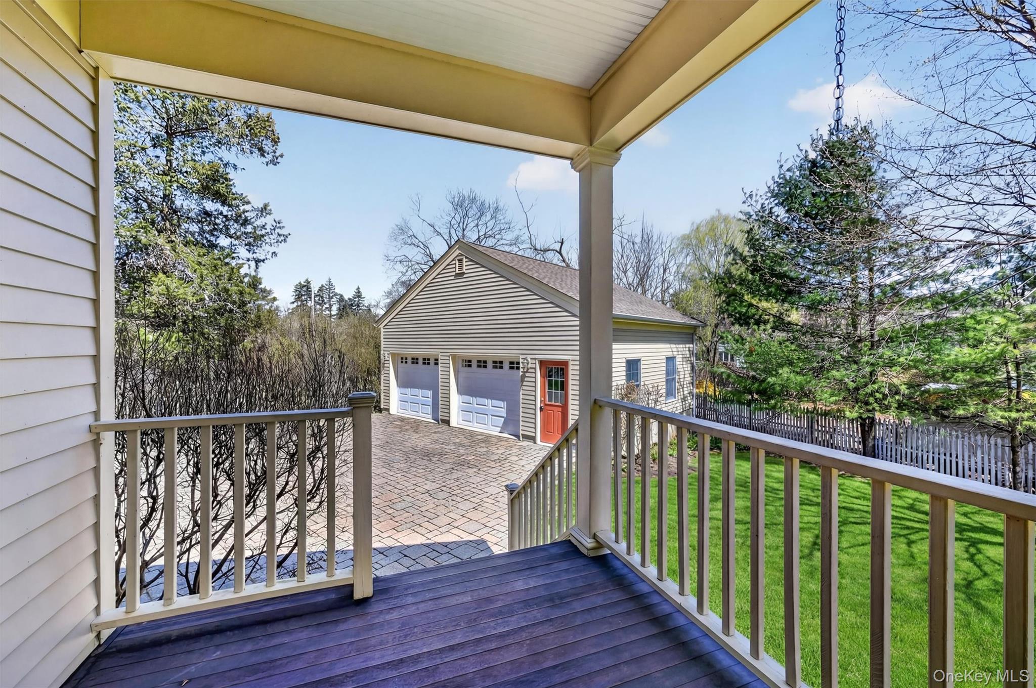 3 Clinton Ave Extension Warwick, NY 10990 - Photo 16 of 40 a view of a balcony with wooden floor and fence