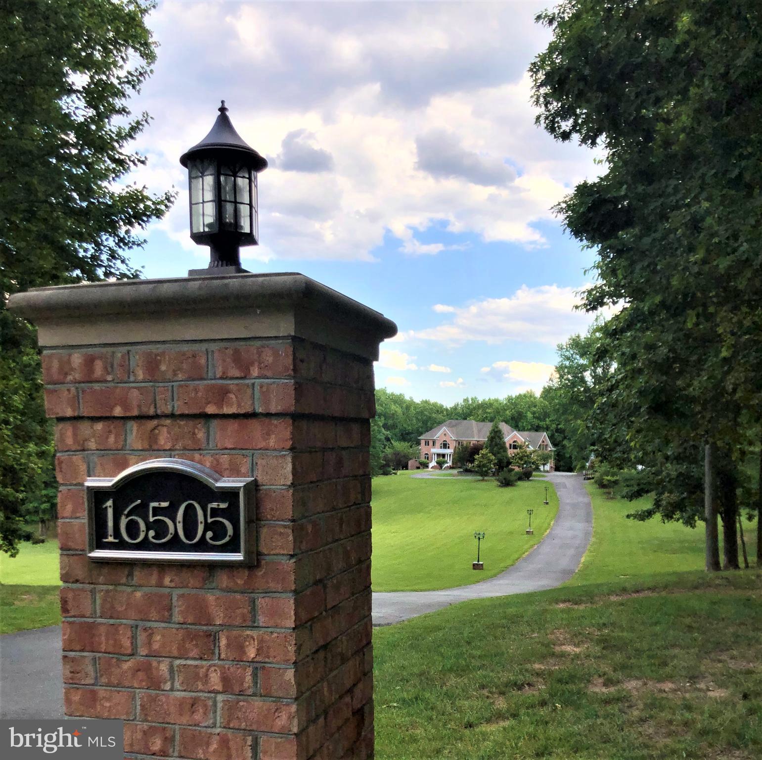 16505 Batson Road Spencerville, MD 20868 - Photo 5 of 143 Custom Brick Pillars at Entrance