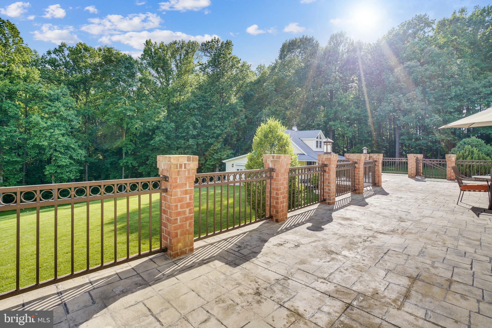16505 Batson Road Spencerville, MD 20868 - Photo 51 of 143 Brick & Paver Deck Overlooking Back of Property