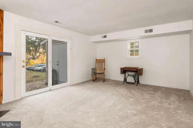 a view of an empty room