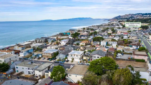 an aerial view of multiple house
