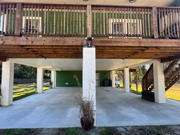 a view of a building with a porch