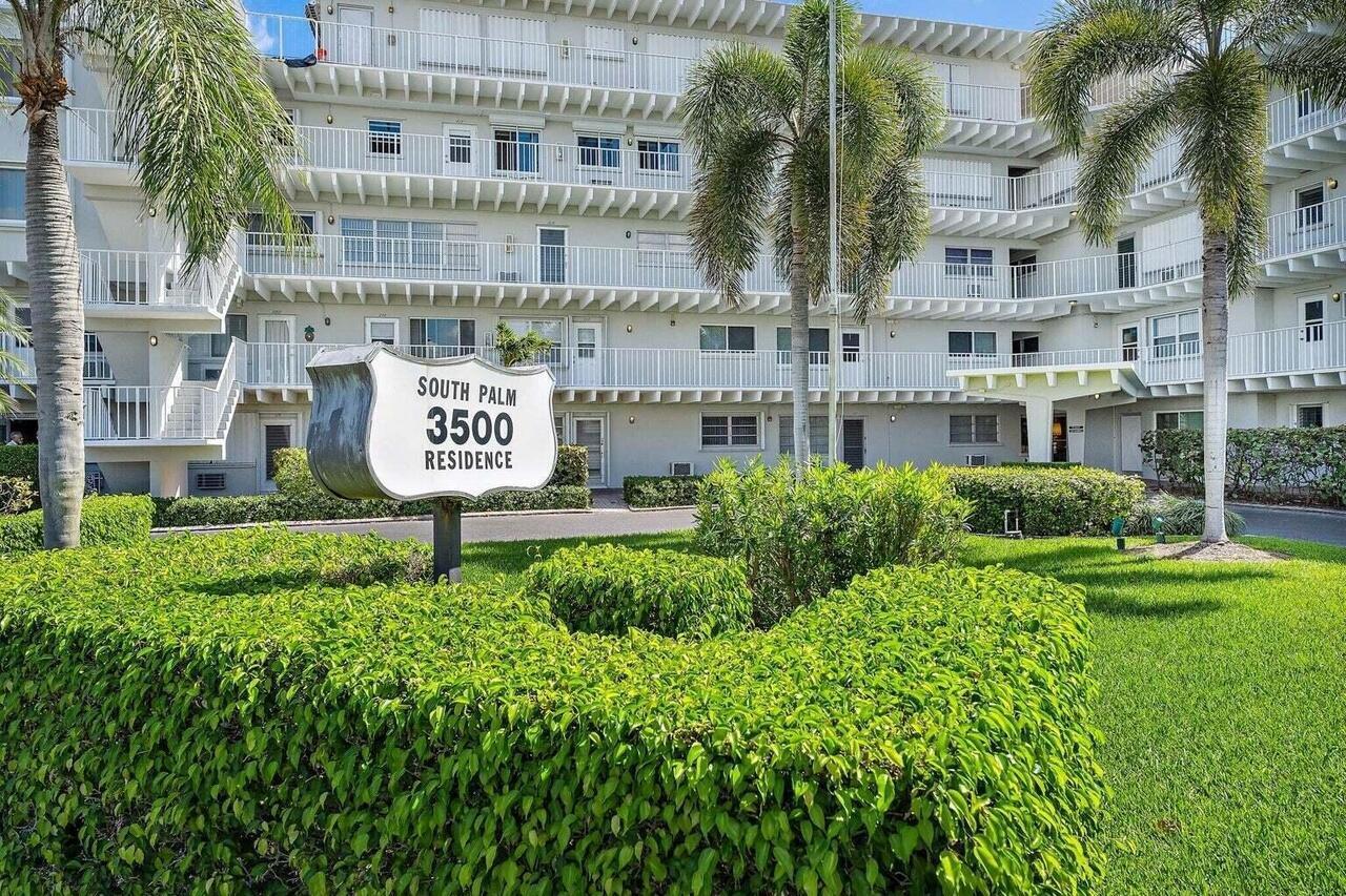 3500 South Ocean Boulevard, Unit 107 South Palm Beach, FL 33480 - Photo 2 of 24 a sign on the side of a building