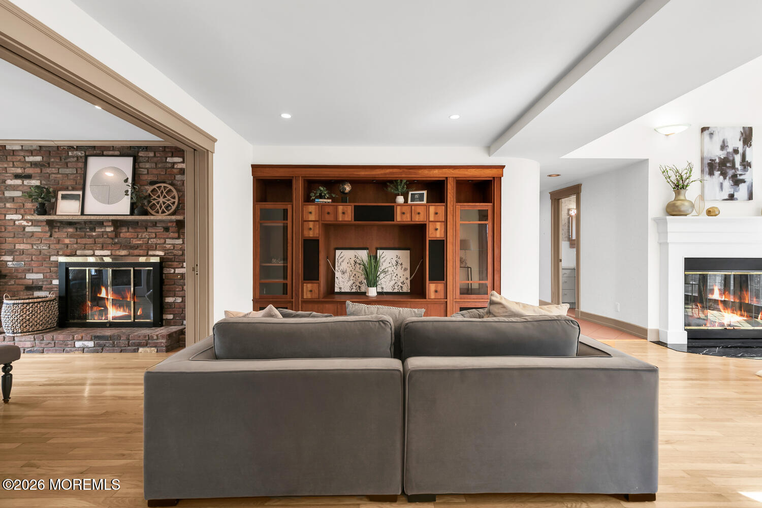 44 Tall Tree Road Middletown, NJ 07748 - Photo 57 of 62 a living room with fireplace furniture and a large window