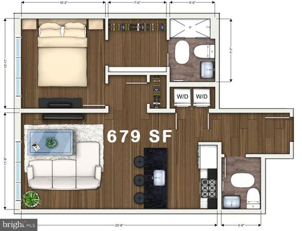 $1,695 | 526 Brown Street, Unit 207, Philadelphia, PA 19123