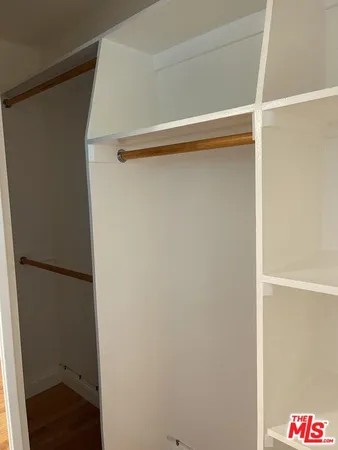 a close view of closet