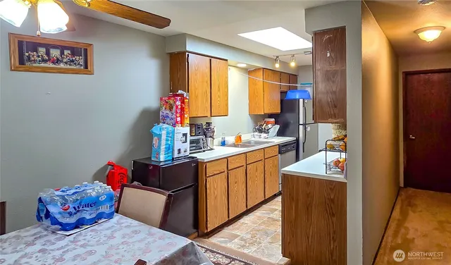 a very nice looking room with a large window