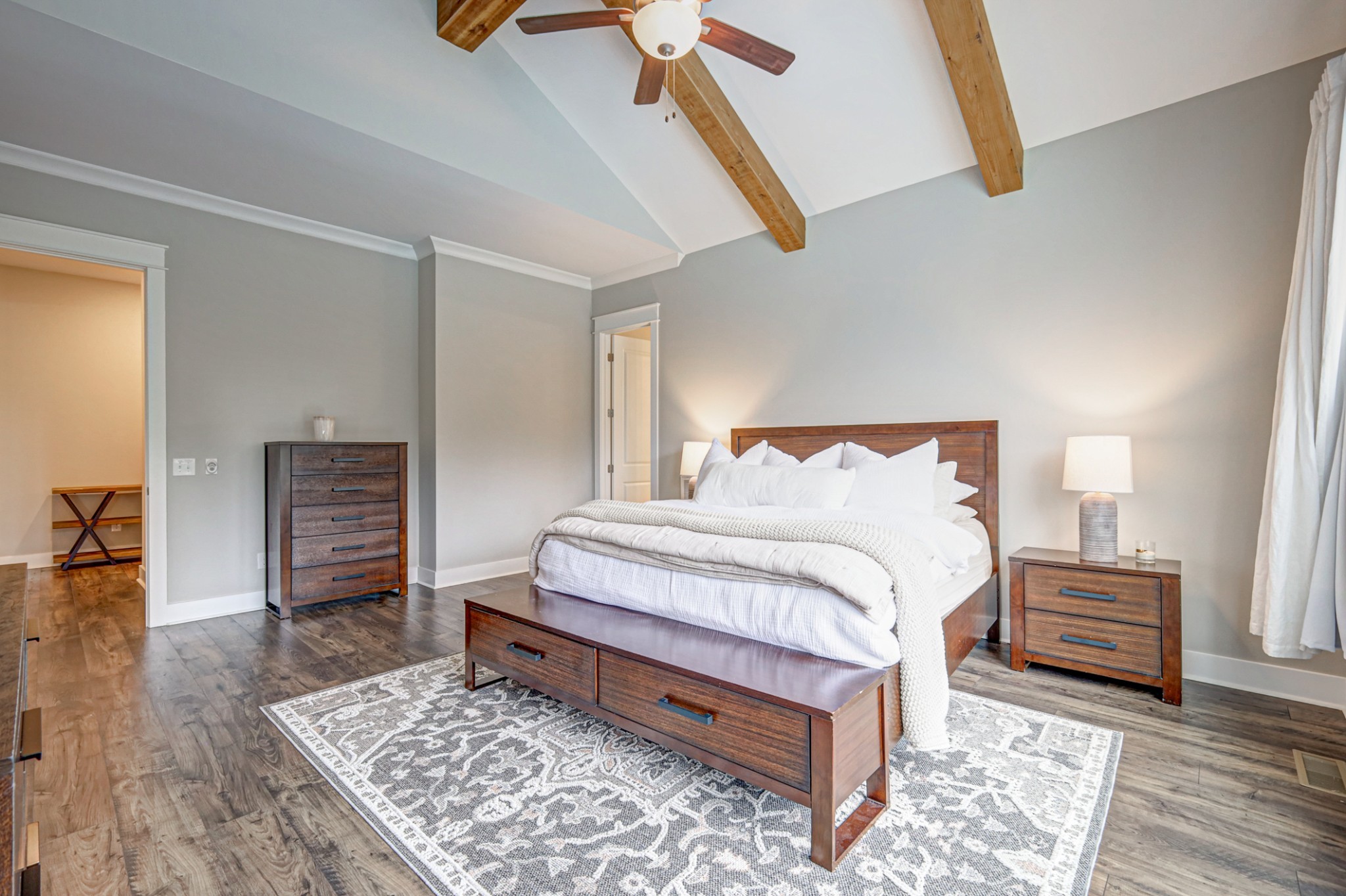 7748 Thayer Road Nolensville, TN 37135 - Photo 13 of 41 a bedroom with a bed and wooden floor