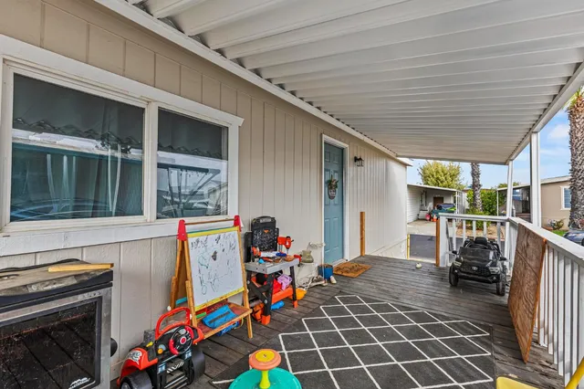 a bedroom with furniture and a bed