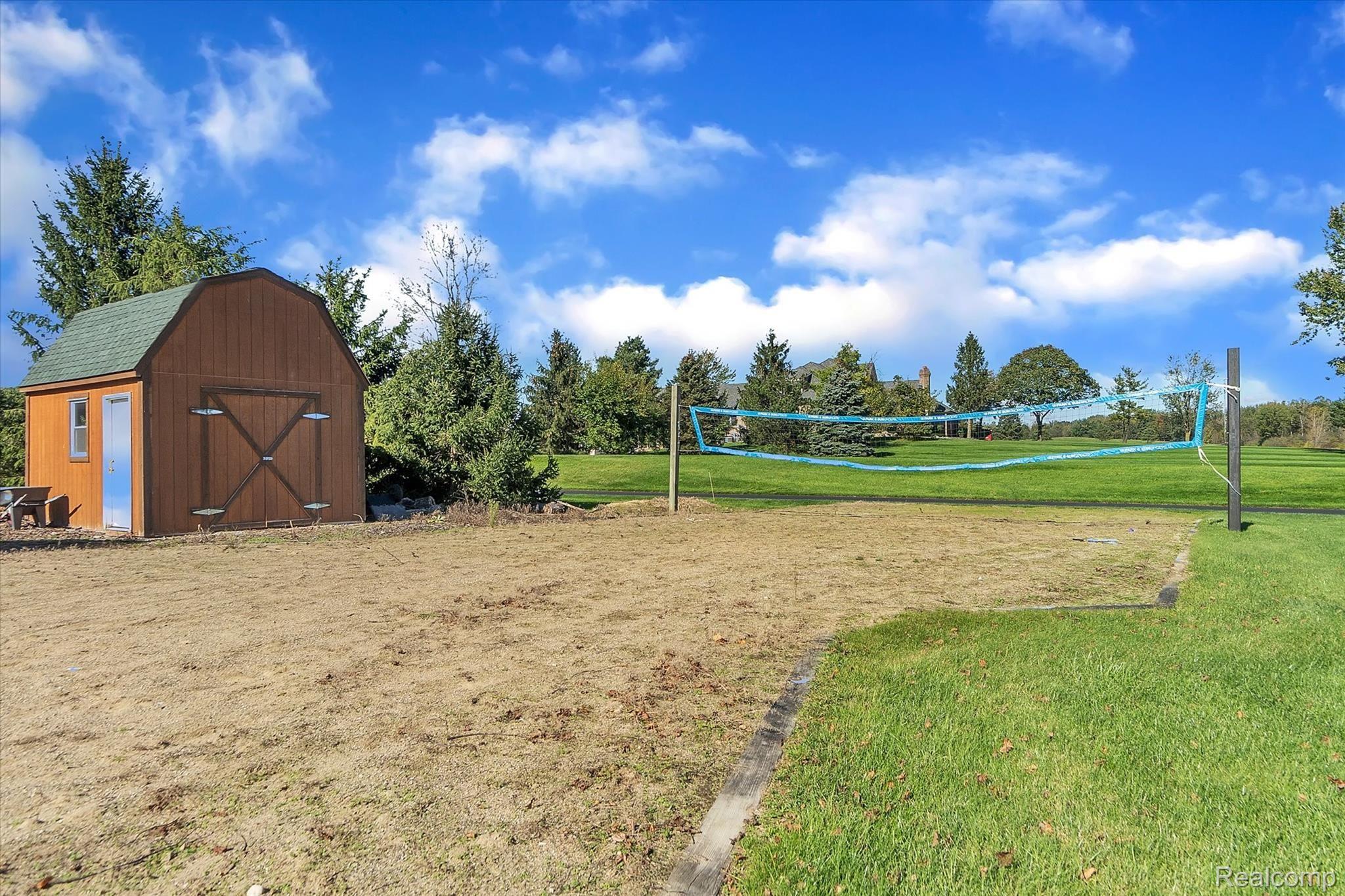 2350 Granger Road Oxford, MI 48371 - Photo 64 of 85 Volleyball court and shed