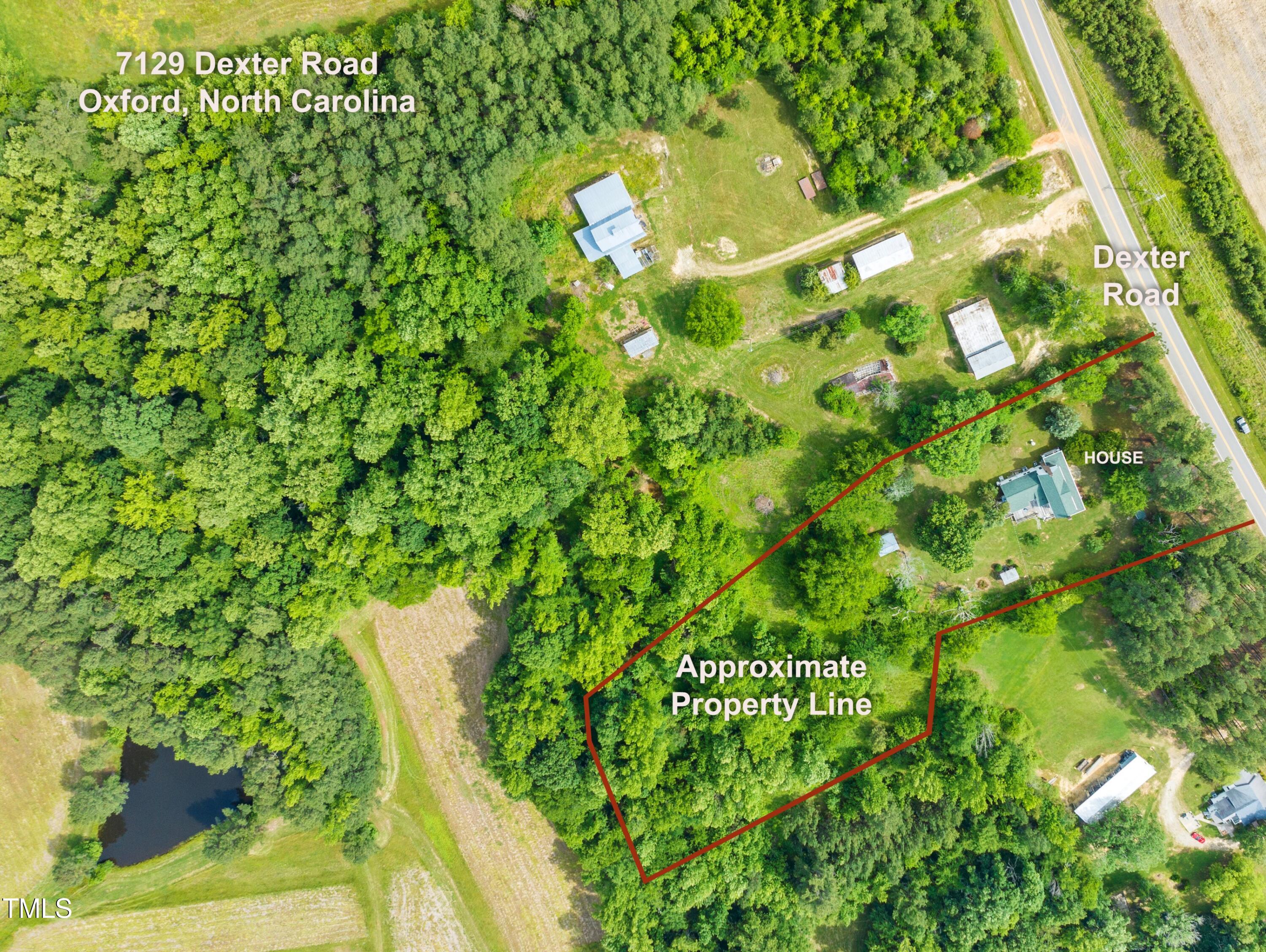 7129 Dexter Road Oxford, NC 27565 - Photo 73 of 85 7129DexterPropertyLine
