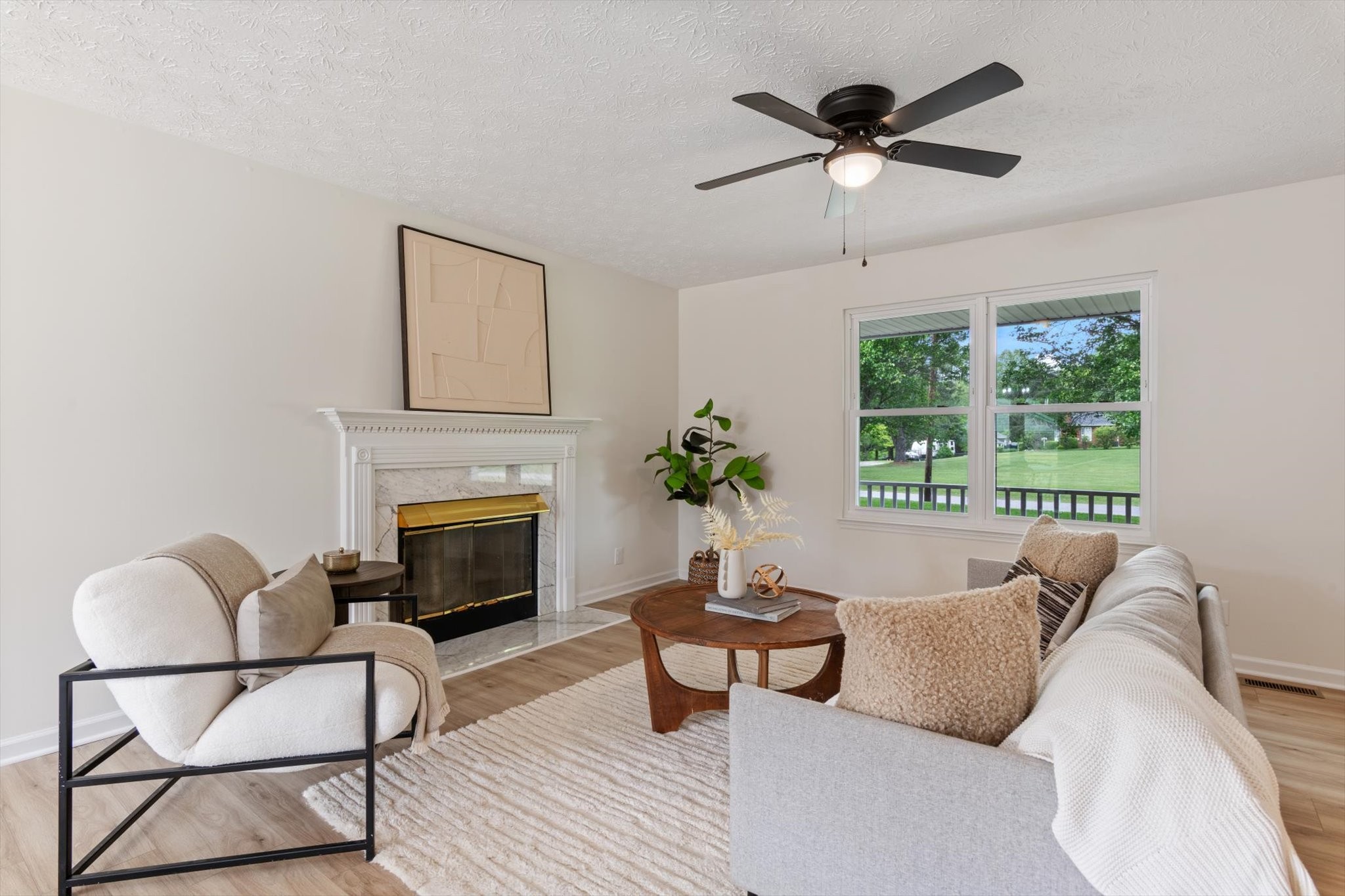 3671 Apache Trail Springfield, TN 37172 - Photo 5 of 28 a living room with furniture and a fireplace
