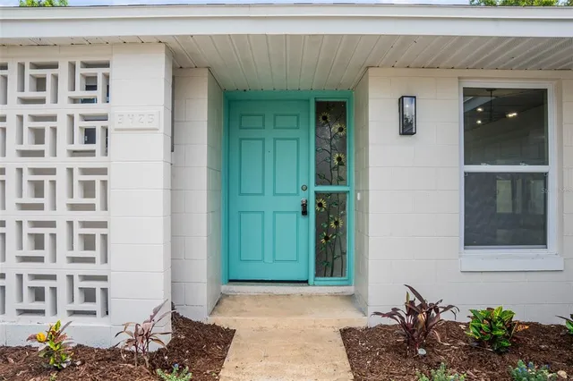 a front view of a house