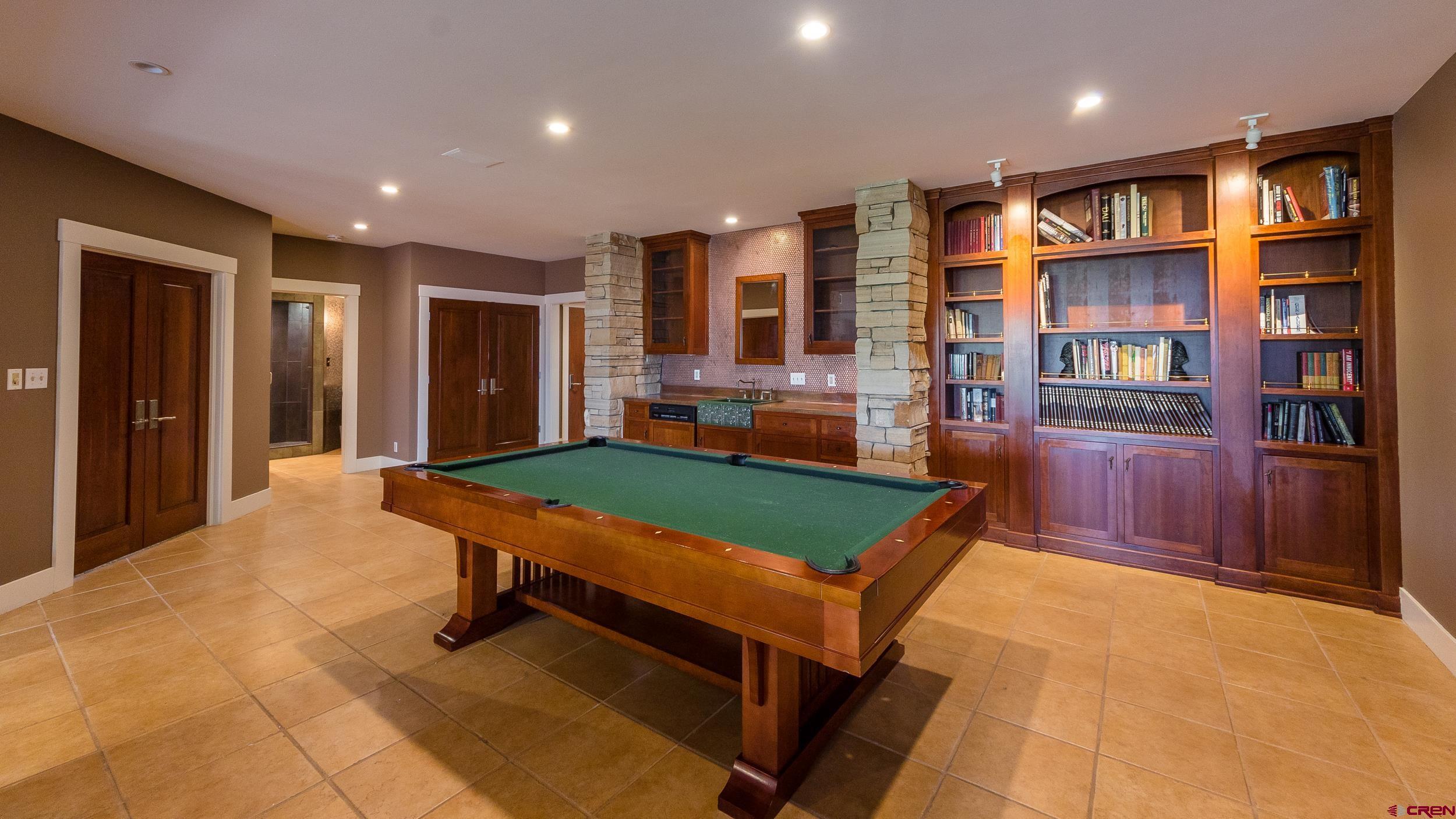 9475 High Meadows Durango, CO 81301 - Photo 22 of 35 a room with pool table and windows