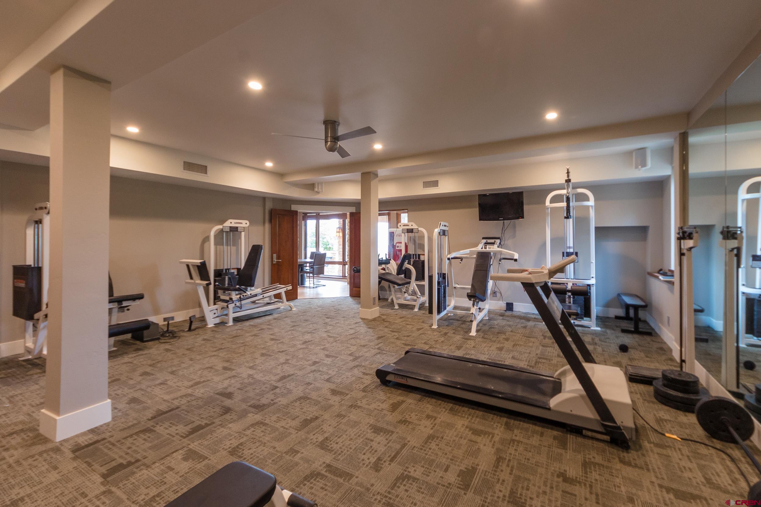 9475 High Meadows Durango, CO 81301 - Photo 27 of 35 a view of a room with gym equipment
