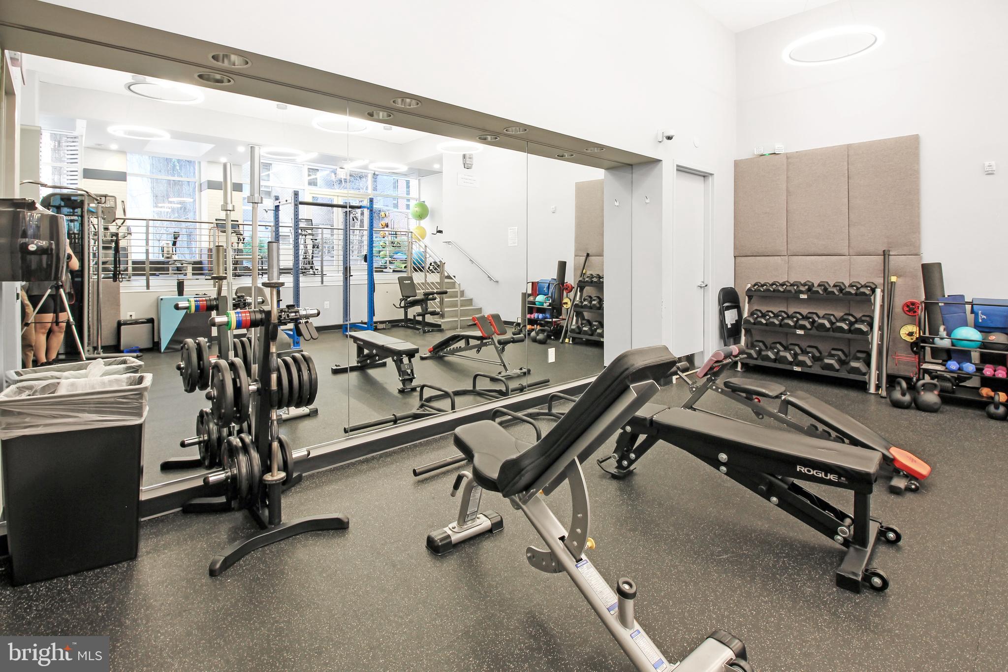 1025 First Street Southeast, Unit 612 Washington, DC 20003 - Photo 37 of 41 a view of a room with gym equipment