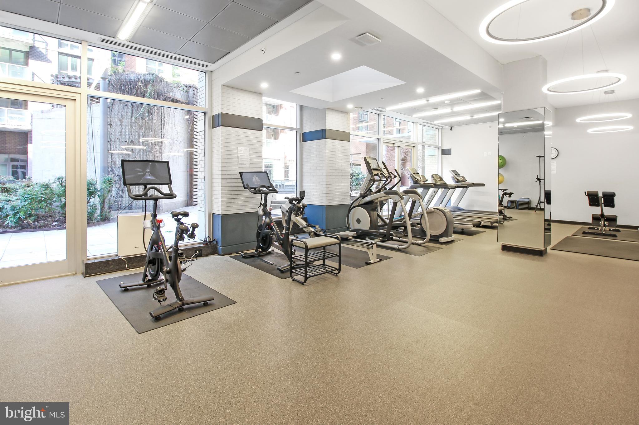 1025 First Street Southeast, Unit 612 Washington, DC 20003 - Photo 39 of 41 a view of a room with gym equipment