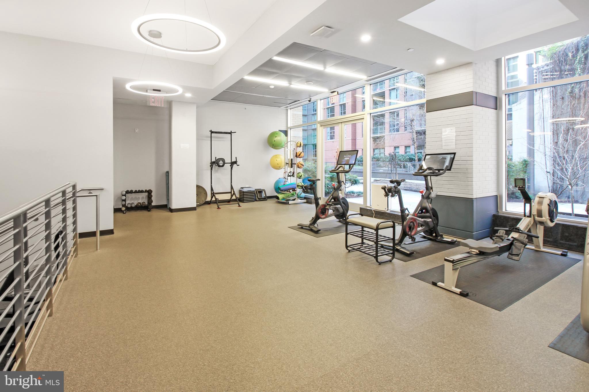 1025 First Street Southeast, Unit 612 Washington, DC 20003 - Photo 40 of 41 a view of a room with gym equipment