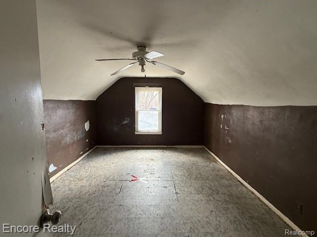 19300 Berg Road Detroit, MI 48219 - Photo 24 of 28 Additional living space with baseboards and ceiling fan