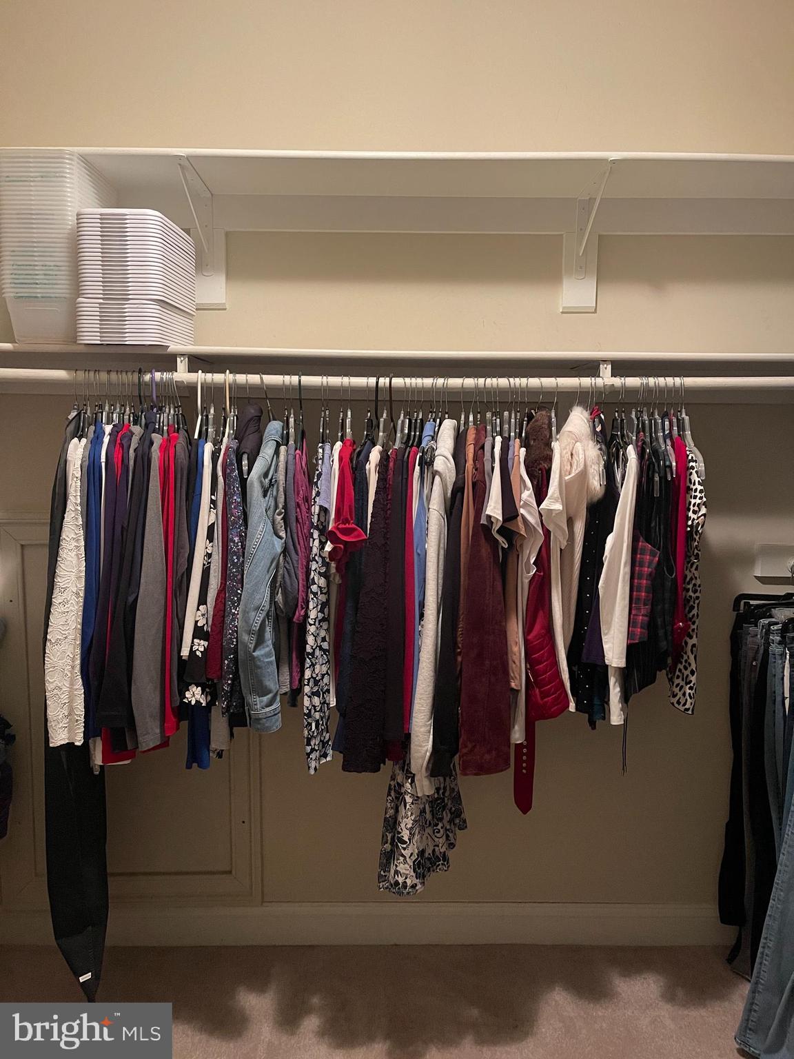 1670 Monument Road Middletown, MD 21769 - Photo 45 of 69 a view of walk in closet with clothes and shoes