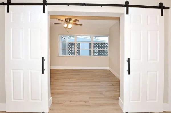 a view of front door