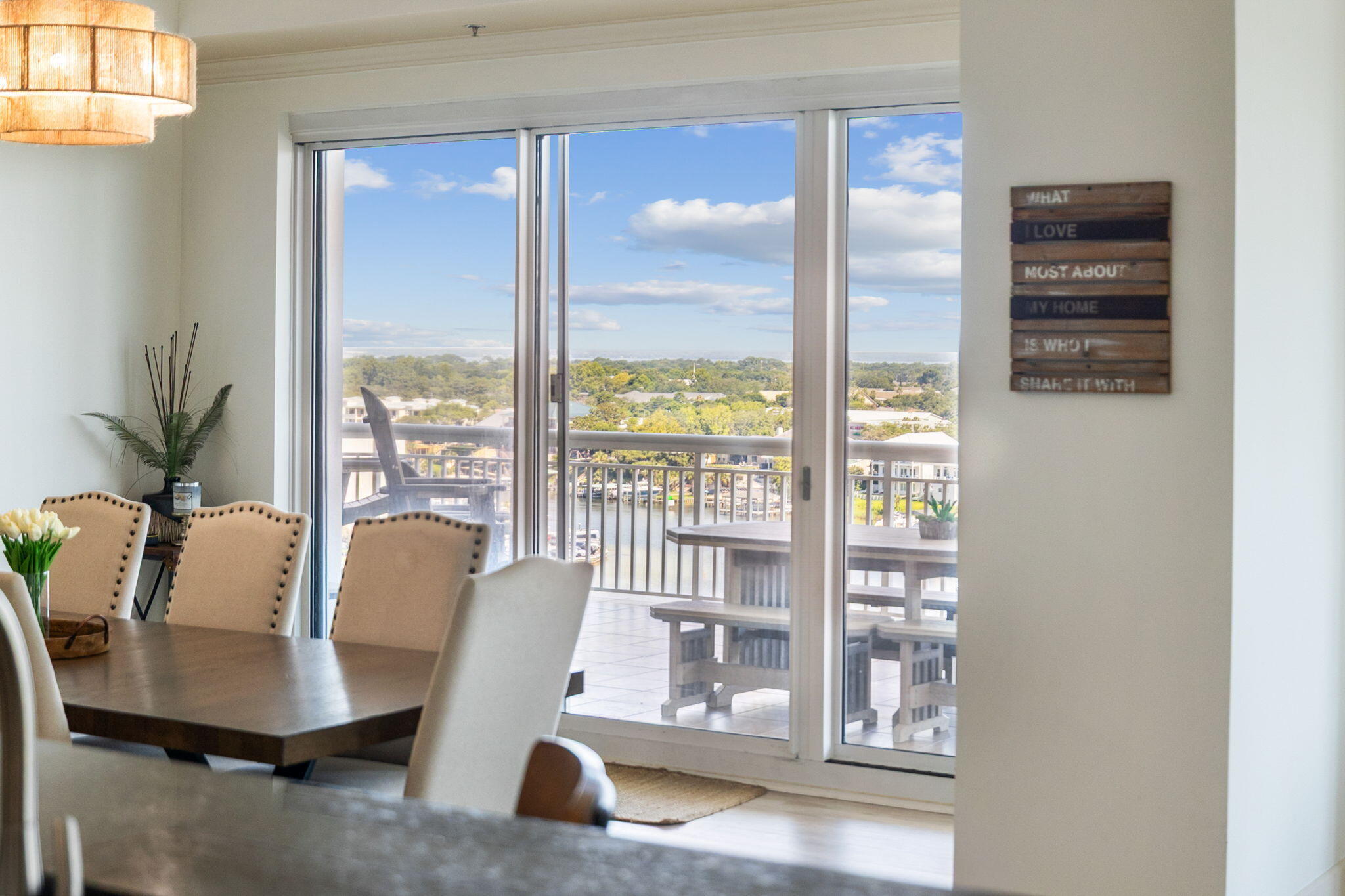 725 Gulf Shore Drive, Unit 902A Destin, FL 32541 - Photo 12 of 102 a view of a dining room with furniture window and outside view