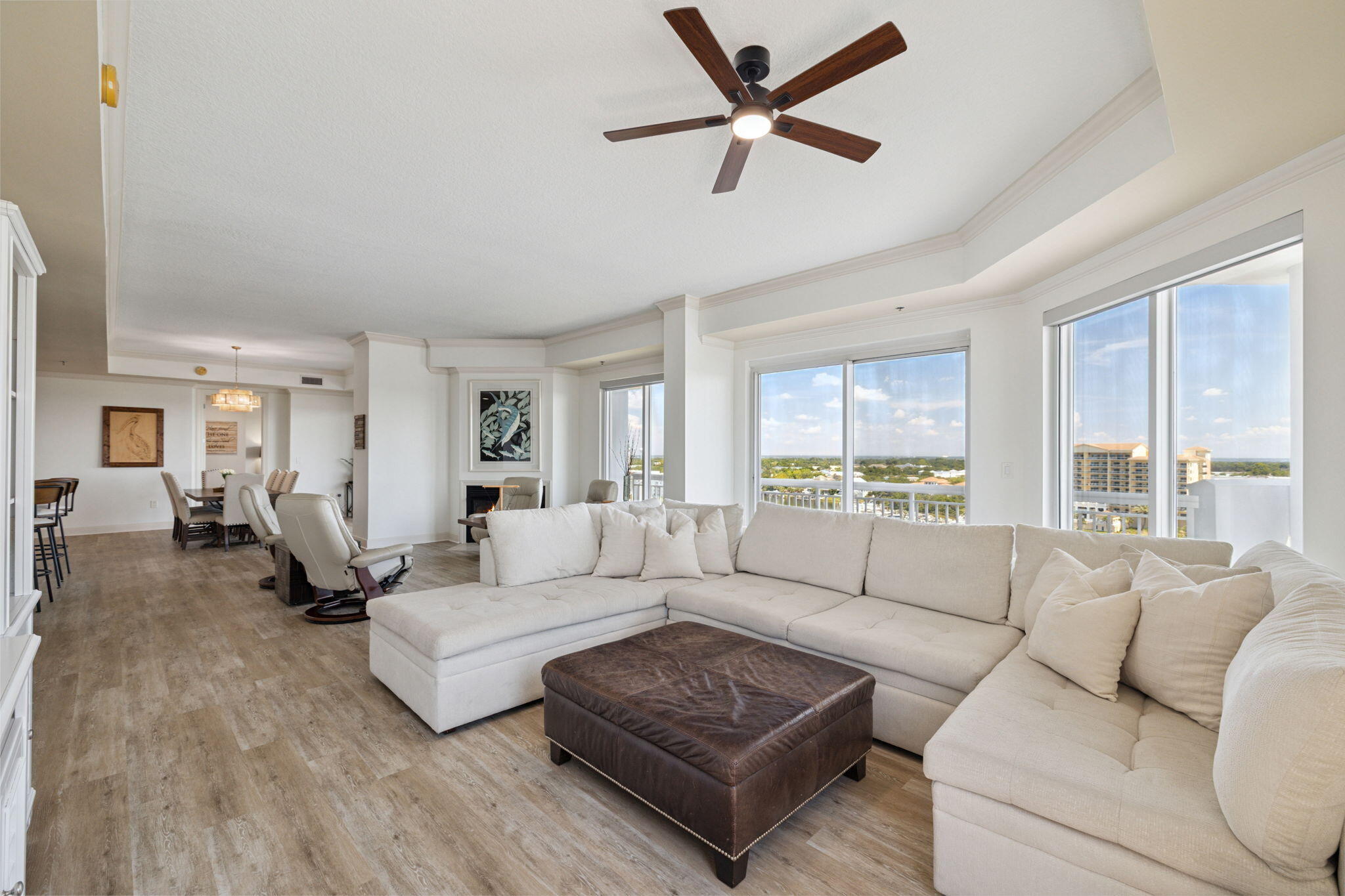 725 Gulf Shore Drive, Unit 902A Destin, FL 32541 - Photo 30 of 102 a living room with furniture or couches and a large window