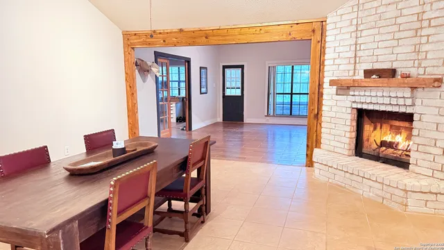 a livingroom with furniture and fireplace