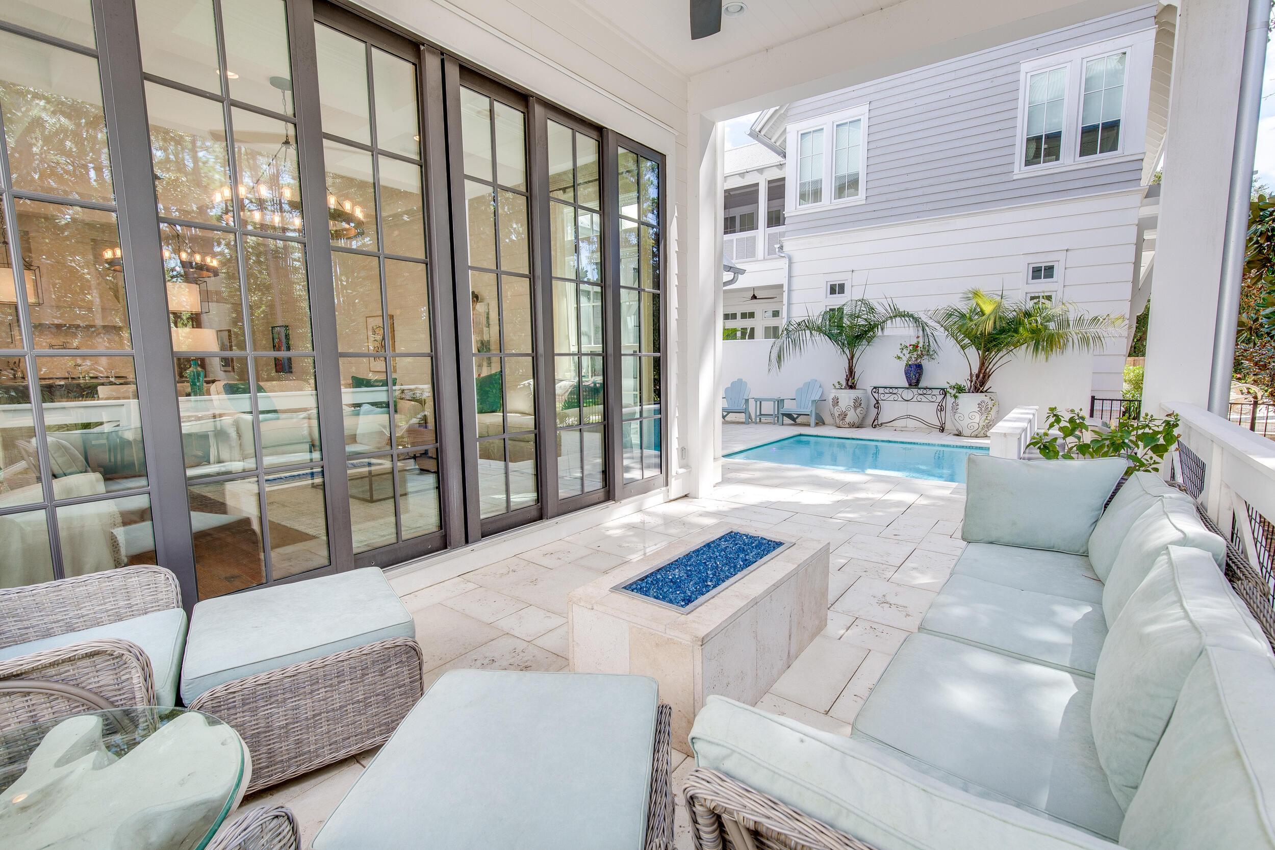 29 Bennett Santa Rosa Beach, FL 32459 - Photo 18 of 60 a living room with furniture and a floor to ceiling window